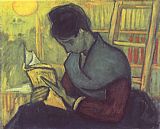 Woman Canvas Paintings - A woman reading
